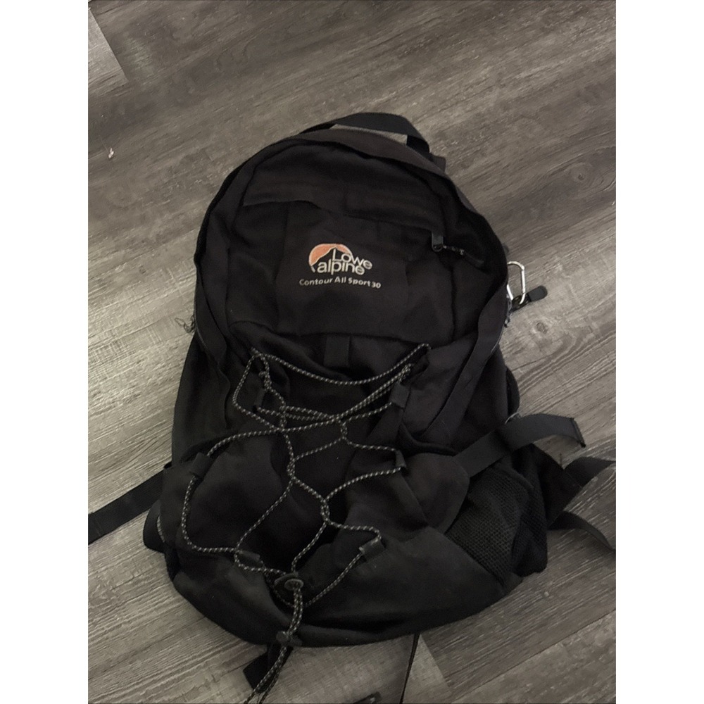 Lowe Alpine Contour All Sport 30 Hiking Backpack Black 18in Daypack
